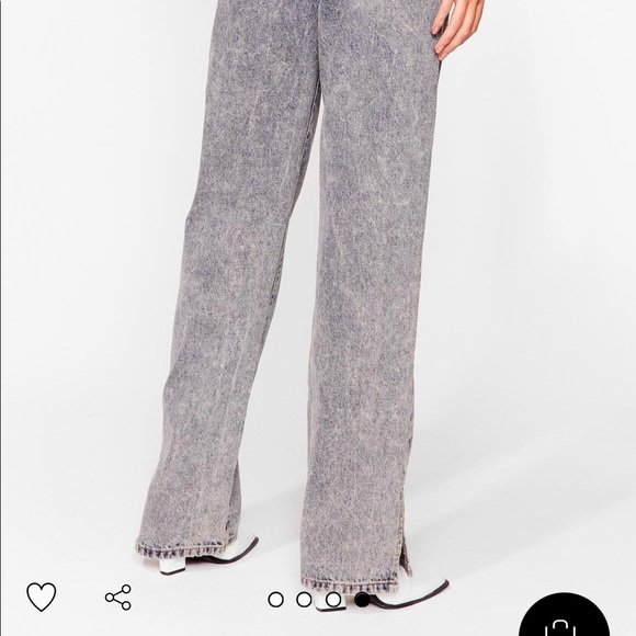 Nasty gal split hem jeans - Picture 5 of 6